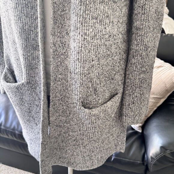 Old Navy Women’s Shaker Stitch Open Front Cardigan Sweater Grey Marl Size M - Picture 5 of 12